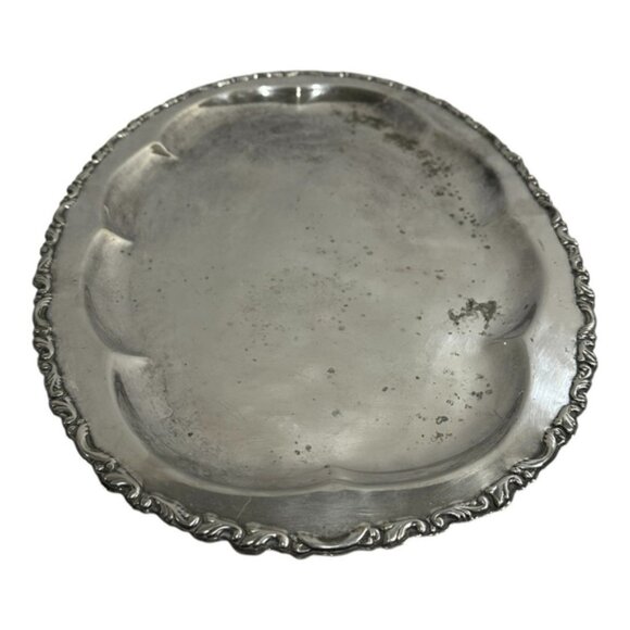 Vintage Del La Pena Silver Plated Oval Tray 18 - Picture 4 of 8